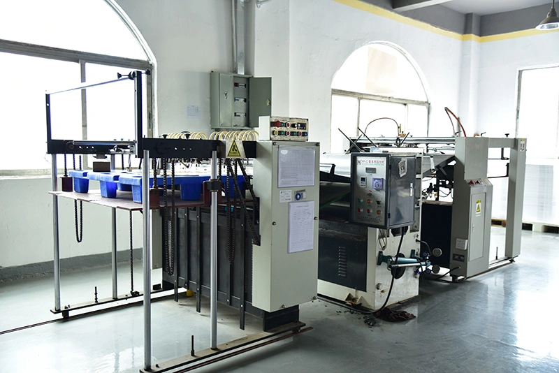 Texture embossing machine for premium linen finish game cards